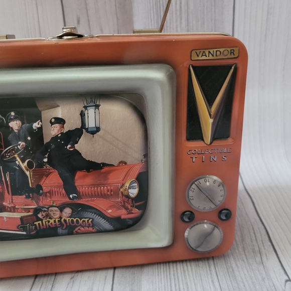 Vandor Three Stooges Vintage Tin Box TV antenna - Picture 8 of 8